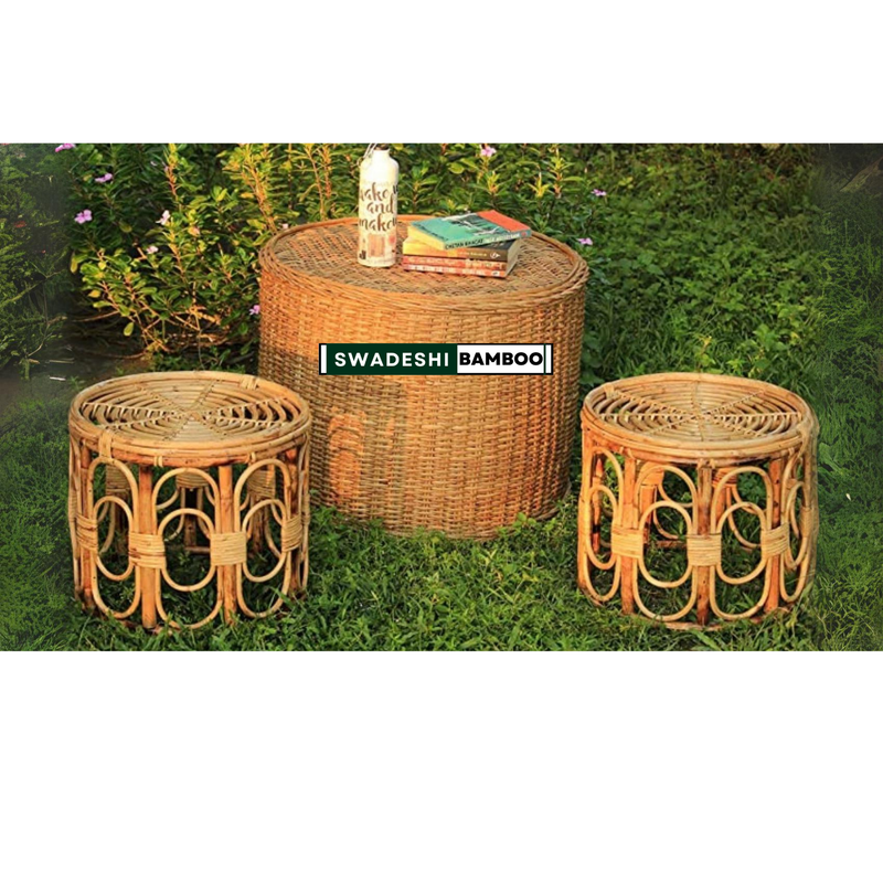 Cane round Muda for Balcony 