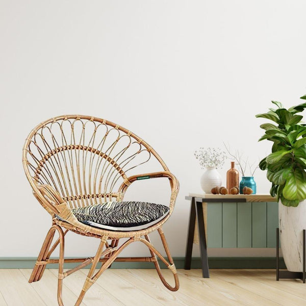 Bamboo Cane Chair with Cushion - swadeshibamboo