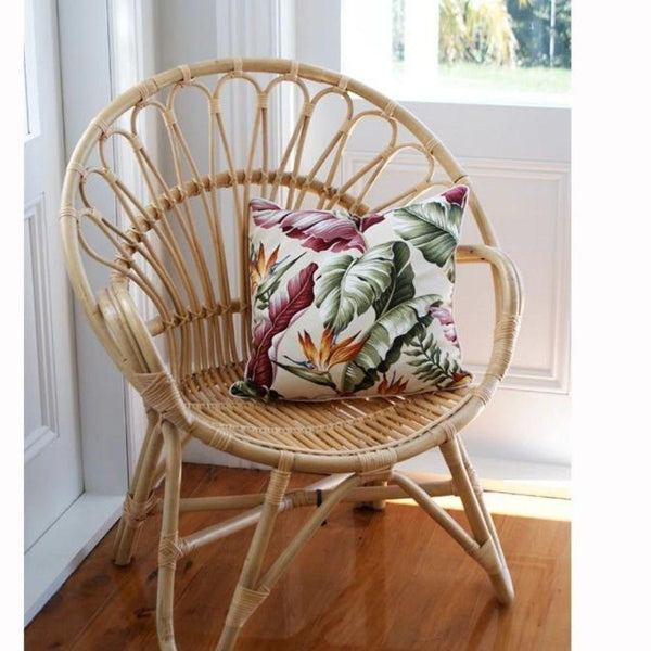 Bamboo Cane Chair with Cushion - swadeshibamboo