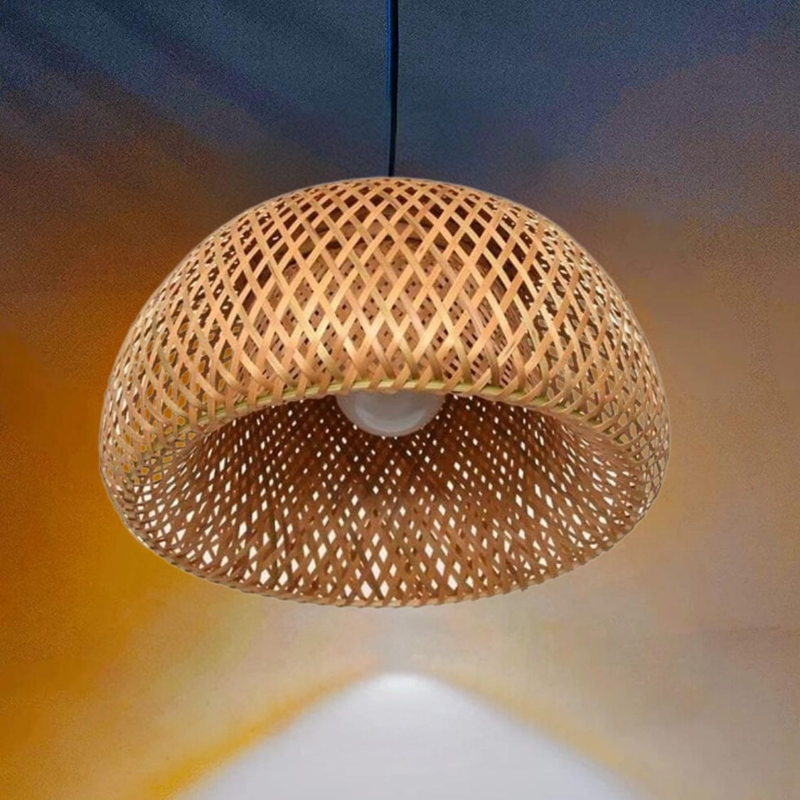 Bamboo lampshade