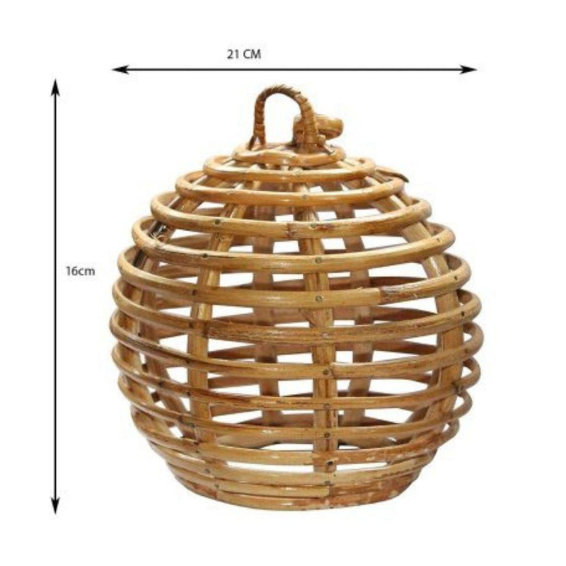 Designer Bamboo Cane Circle Shaped Lamp Shade | Set of 2 - swadeshibamboo