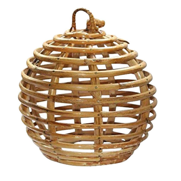 Designer Bamboo Cane Circle Shaped Lamp Shade | Set of 2 - swadeshibamboo