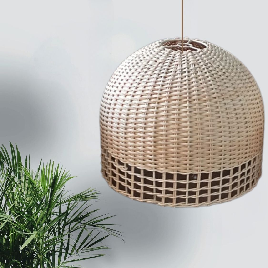 Wicker Bamboo Cane Hanging Lamp Shade for Home