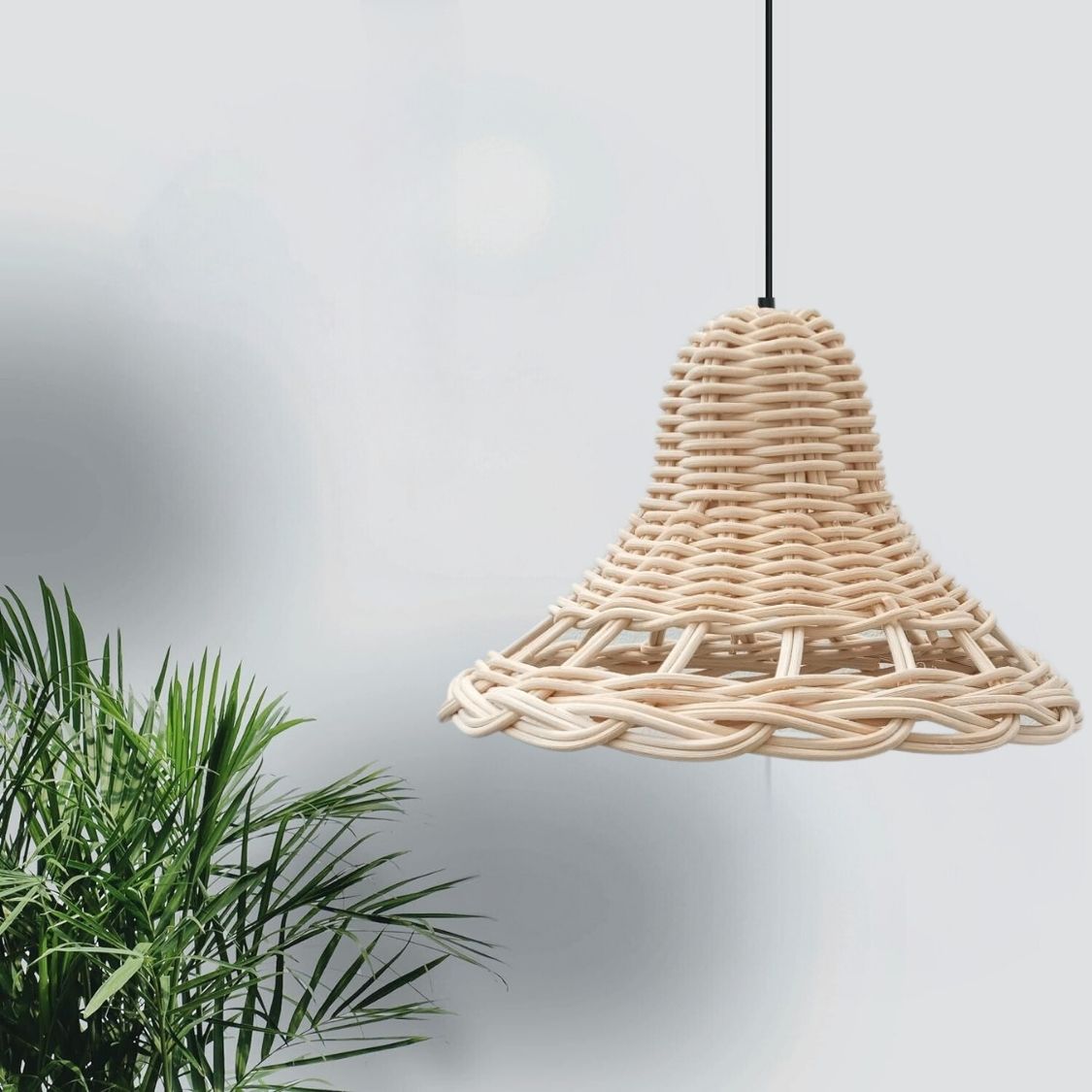 Designer Bamboo Cane Hanging Lamp Shade for Home decoration Round Shaped