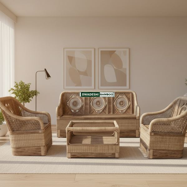 Modern Modular Bamboo Sofa Set