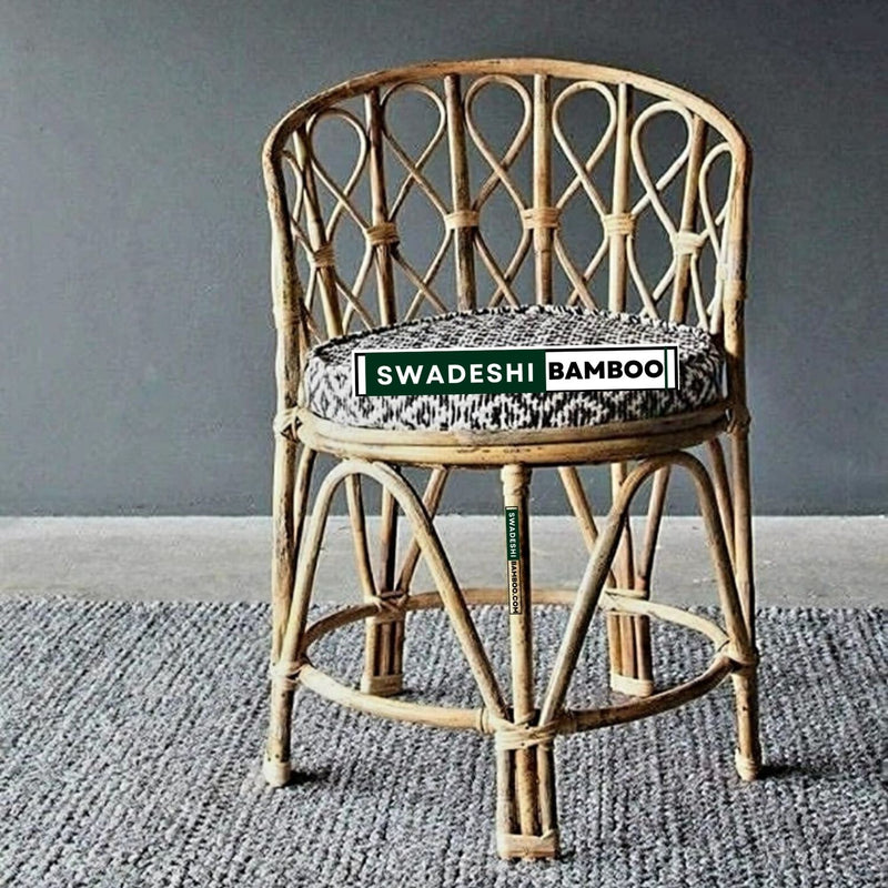 Rattan Arm Back mudda Chair(Set of 2) for Restaurant, Hotel, Garden