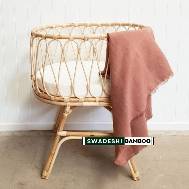 Rattan Baby Crib