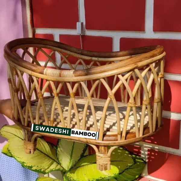 Rattan Bamboo Baby Basket 