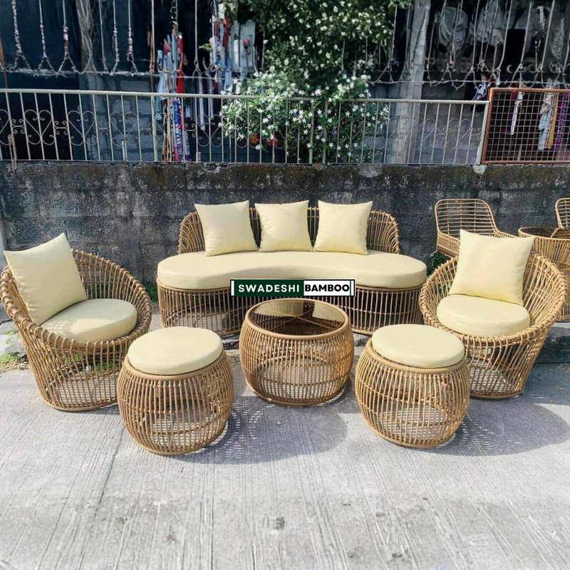 Rattan Wicker Sofa Set