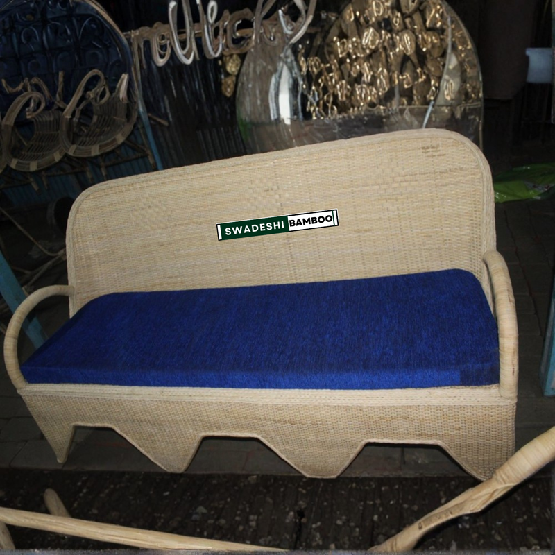 Traditional Cane-Style Bamboo Sofa Set