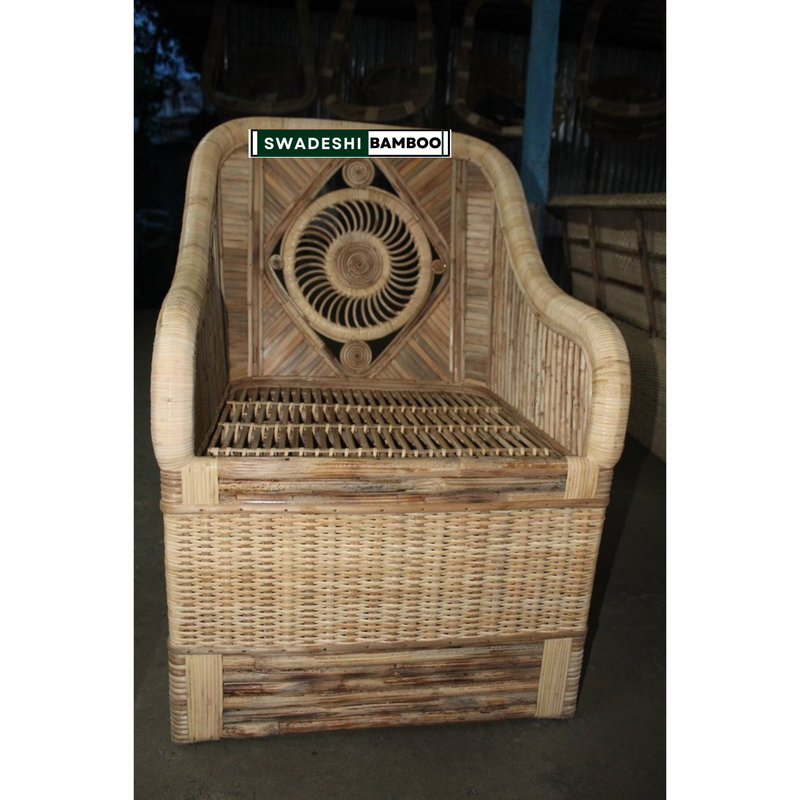 Vintage Bamboo Sofa Set