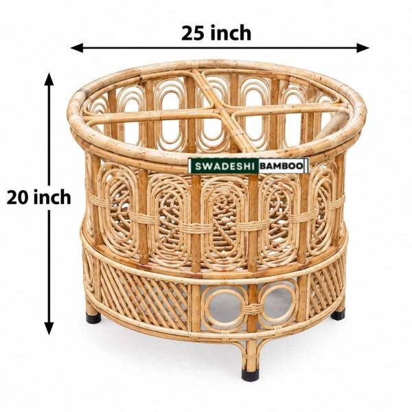 Modern Design Bamboo Cane Chairs With Table(2 Chairs + 1 Table)