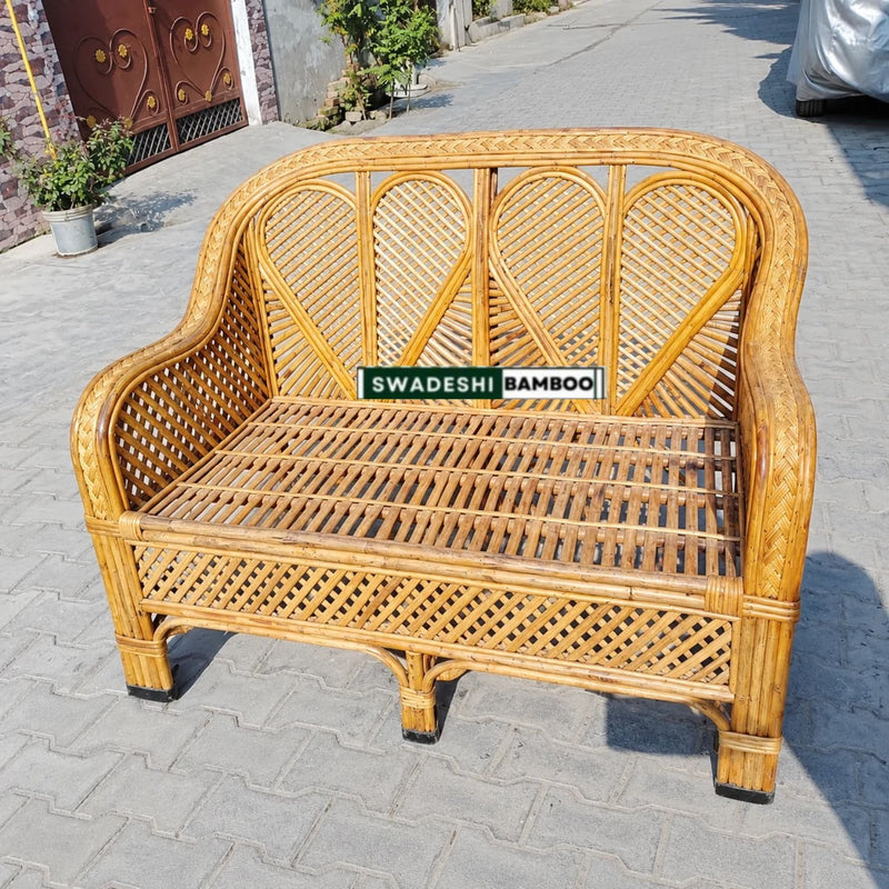 Bamboo Two Seater Couch for Home, Office Balcony & garden, reception, Hotel & Resort