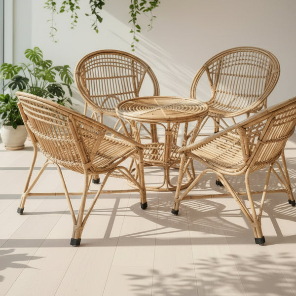 4 chair with table set