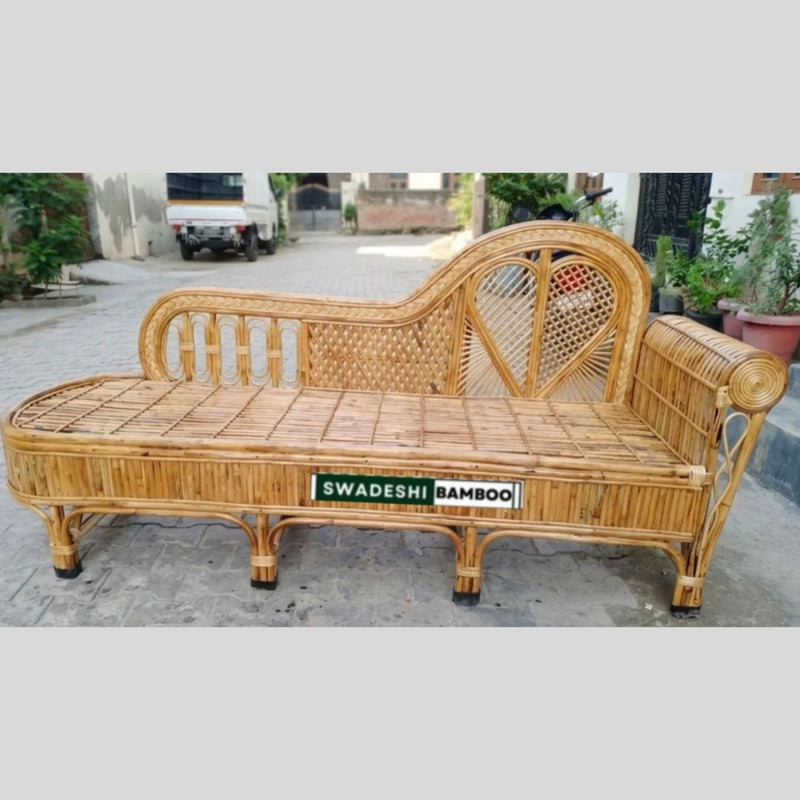 Bamboo Diwan sette I Cane couch-Sofa & Dining I Rattan Diwan