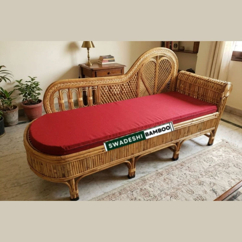 Bamboo Diwan sette I Cane couch-Sofa & Dining I Rattan Diwan