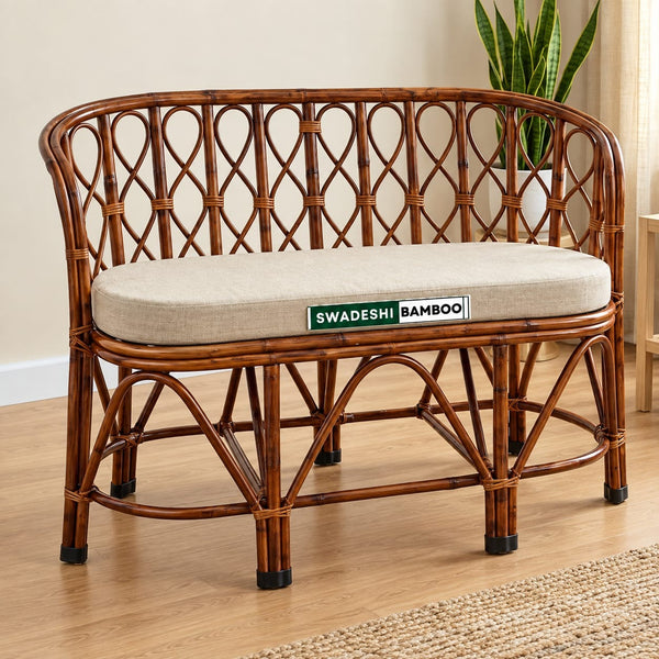 Two Seater Couch with Cushions – Perfect for Home, Office, Garden, Hotel & Outdoor Spaces