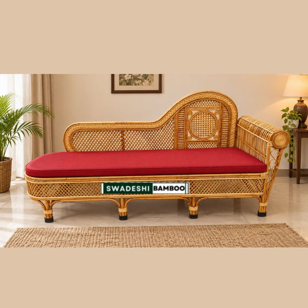 Cane Couch Diwan Sofa Settee for Living Room, Garden and Office