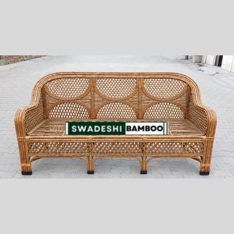 Cane and Bamboo Sofa Set