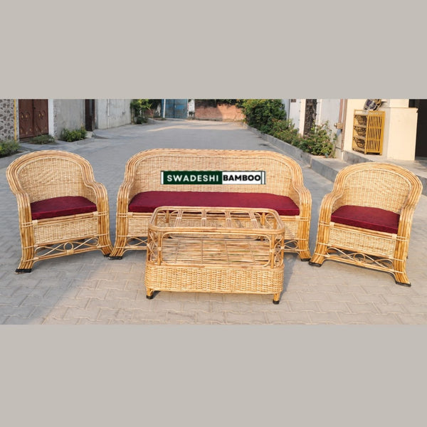 Bamboo sofa set with Table for Home, Living Room, Office, Garden, Resort