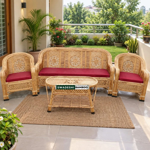 Sofa Set with Table For Home, Office and Garden