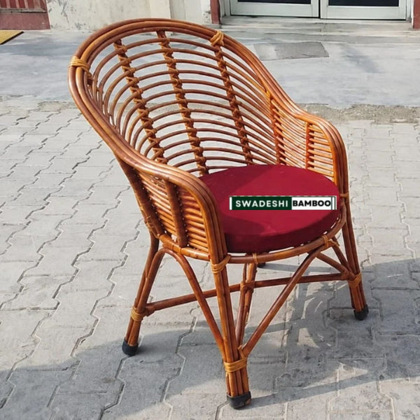 Cane Rattan Arm Designer Heena Chair for Home, Office, Restaurant, Hotel, Garden & Balcony