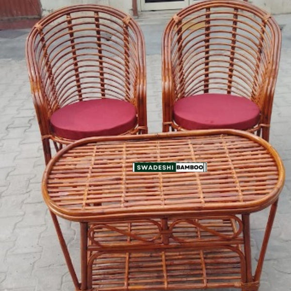 Arm Designer Chair for Home, Office, Restaurant, Hotel, Garden & Balcony (Set of 2 chair with table)