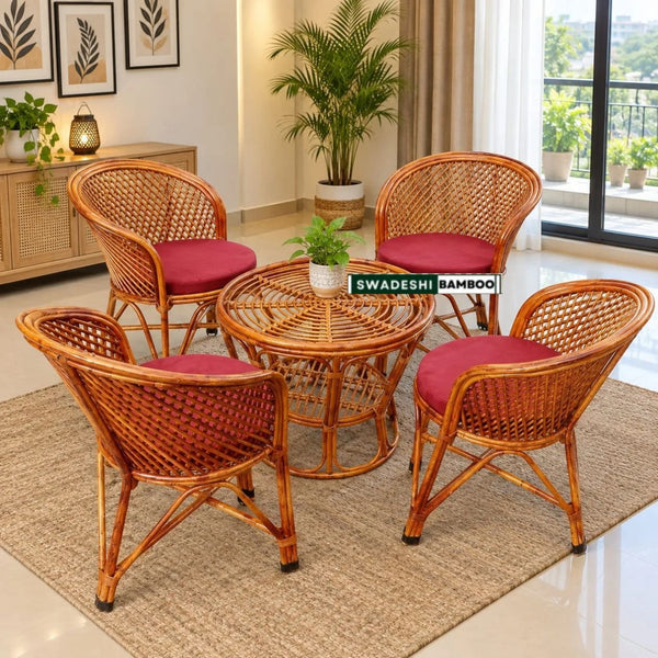 Jali pattern Arm Chair Cane Rattan  for Home, Office, Garden & Balcony