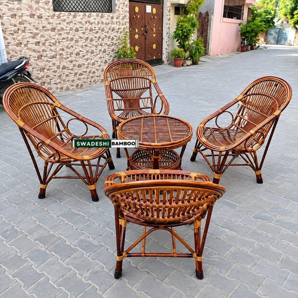 Queen Chair for Home, Office, Restaurant, Hotel, Garden & Balcony (Set of 4 chair with table)