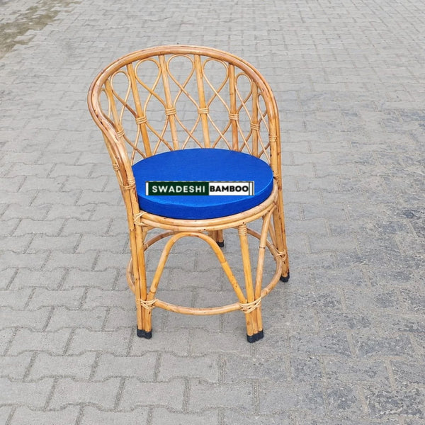 Bamboo Cane Rattan Arm Backmuda Chair (Set of 1) for Home, Office, Garden
