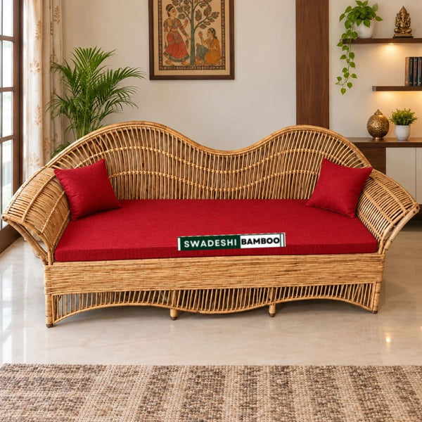 Modern Design Bamboo Cane Divan Bed