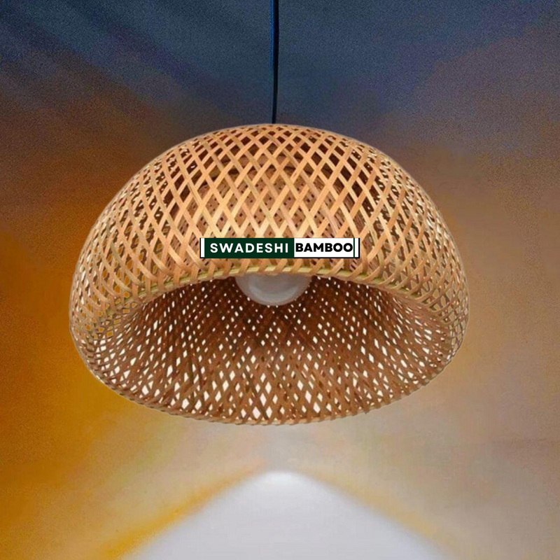 Wicker Bamboo Hanging Lamp Shade for Home office decor 
