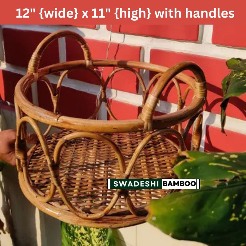 Wooden Basket for Baby Photoshoot