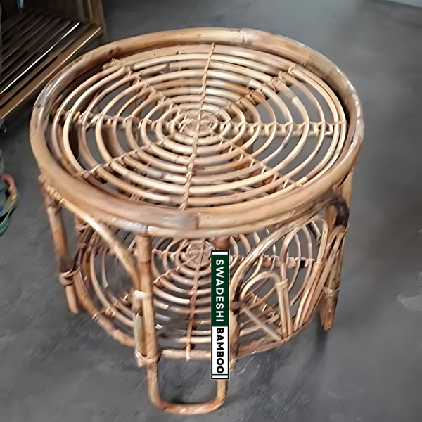 bamboo cane round table