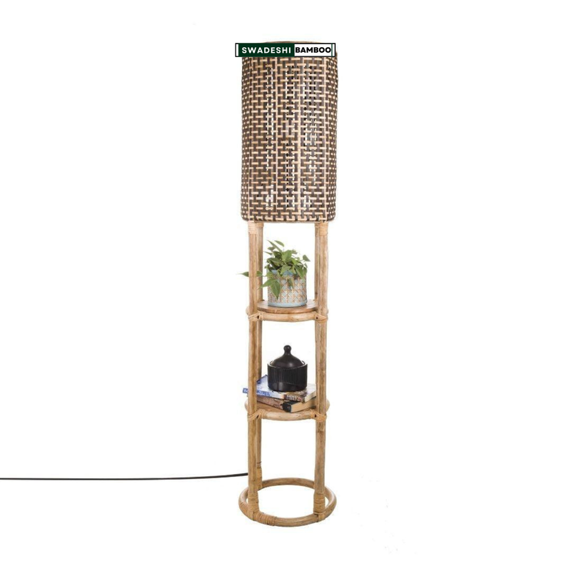 bamboo floor lamp