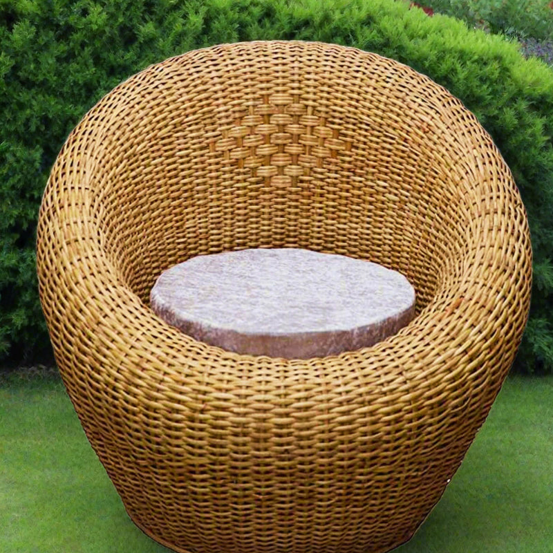 Cane Bamboo Bunai Sofa Chair set of 1. - swadeshibamboo