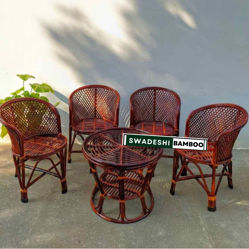 cane rattan chair set