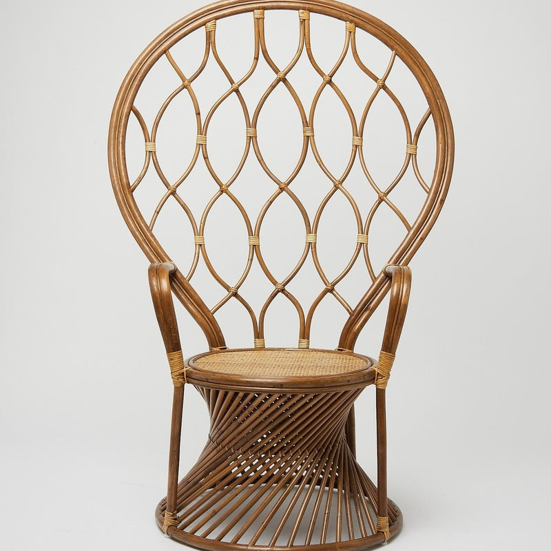 Bamboo Cane Designer Maharaja Chair