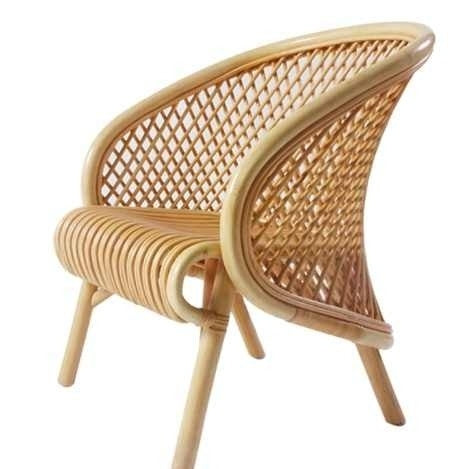 Modern Design Bamboo Cane Chair & Center Table Set