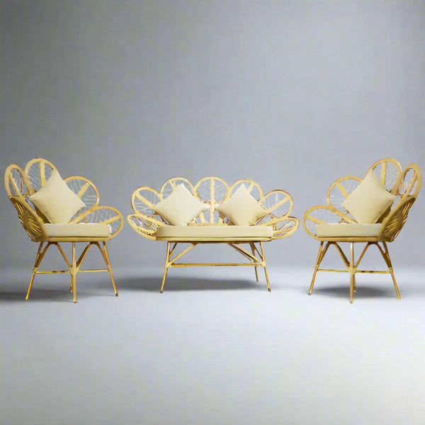 modern design bamboo cane sofa_set