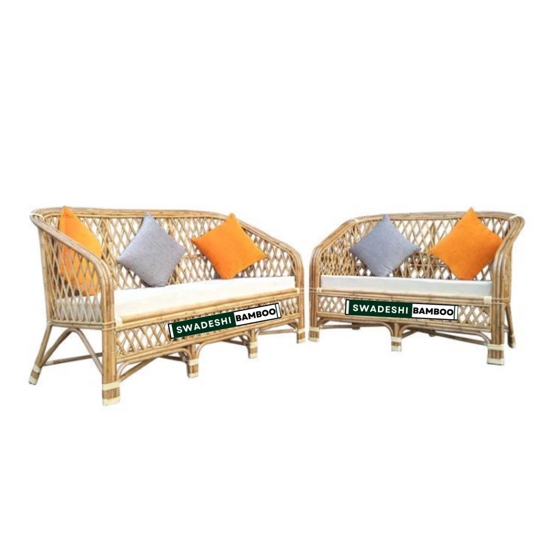 sofa set with cushions