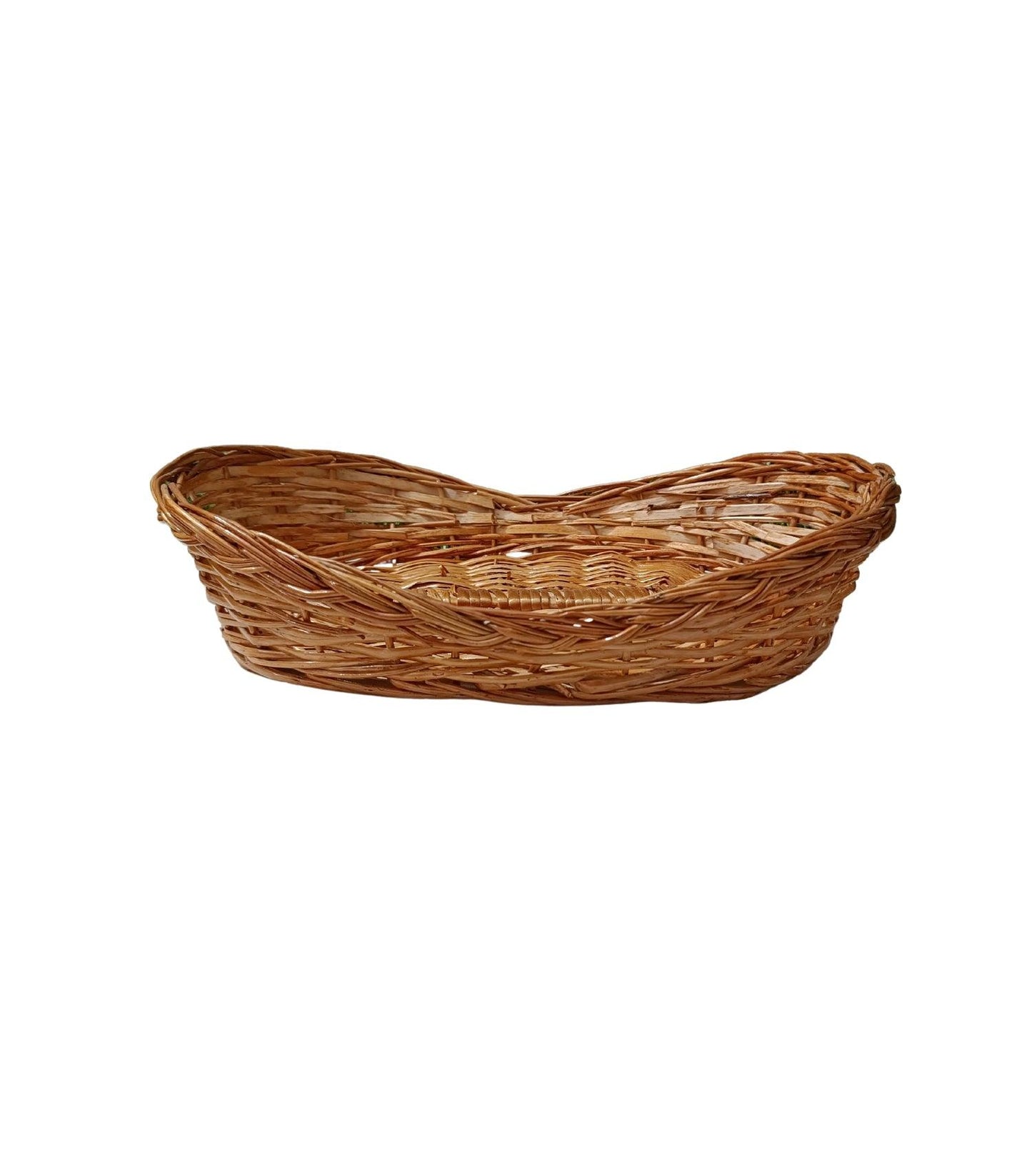 Handwoven Bamboo Boat shaped basket Flower & Fruit basket - swadeshibamboo