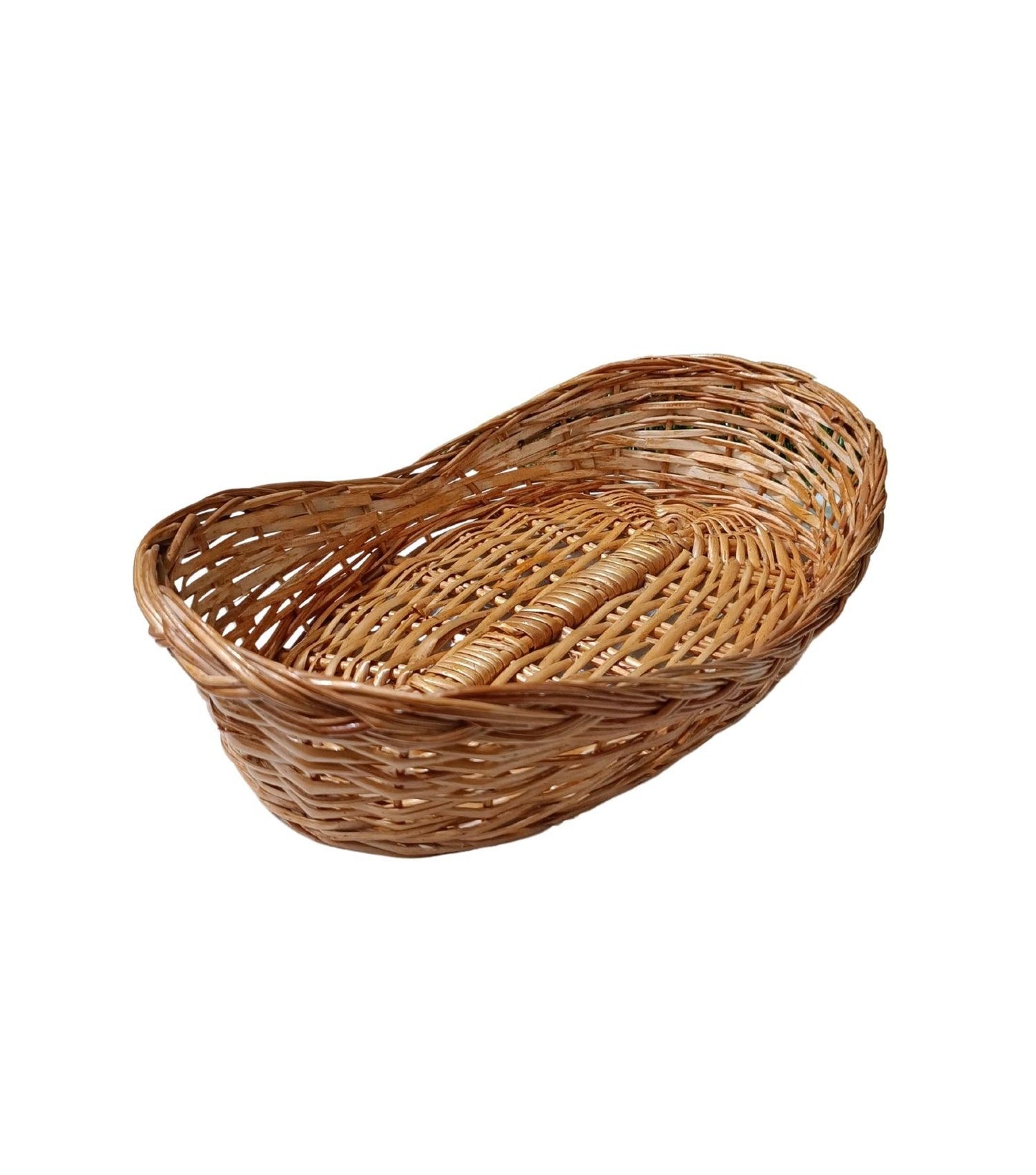 Handwoven Bamboo Boat shaped basket Flower & Fruit basket - swadeshibamboo