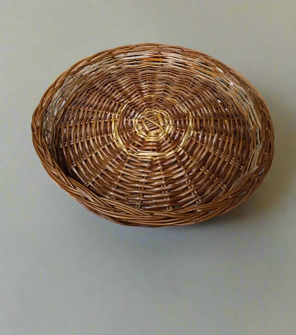 Bamboo Large Basket Cane bamboo wicker Gift Packing Dryfruit Basket - swadeshibamboo