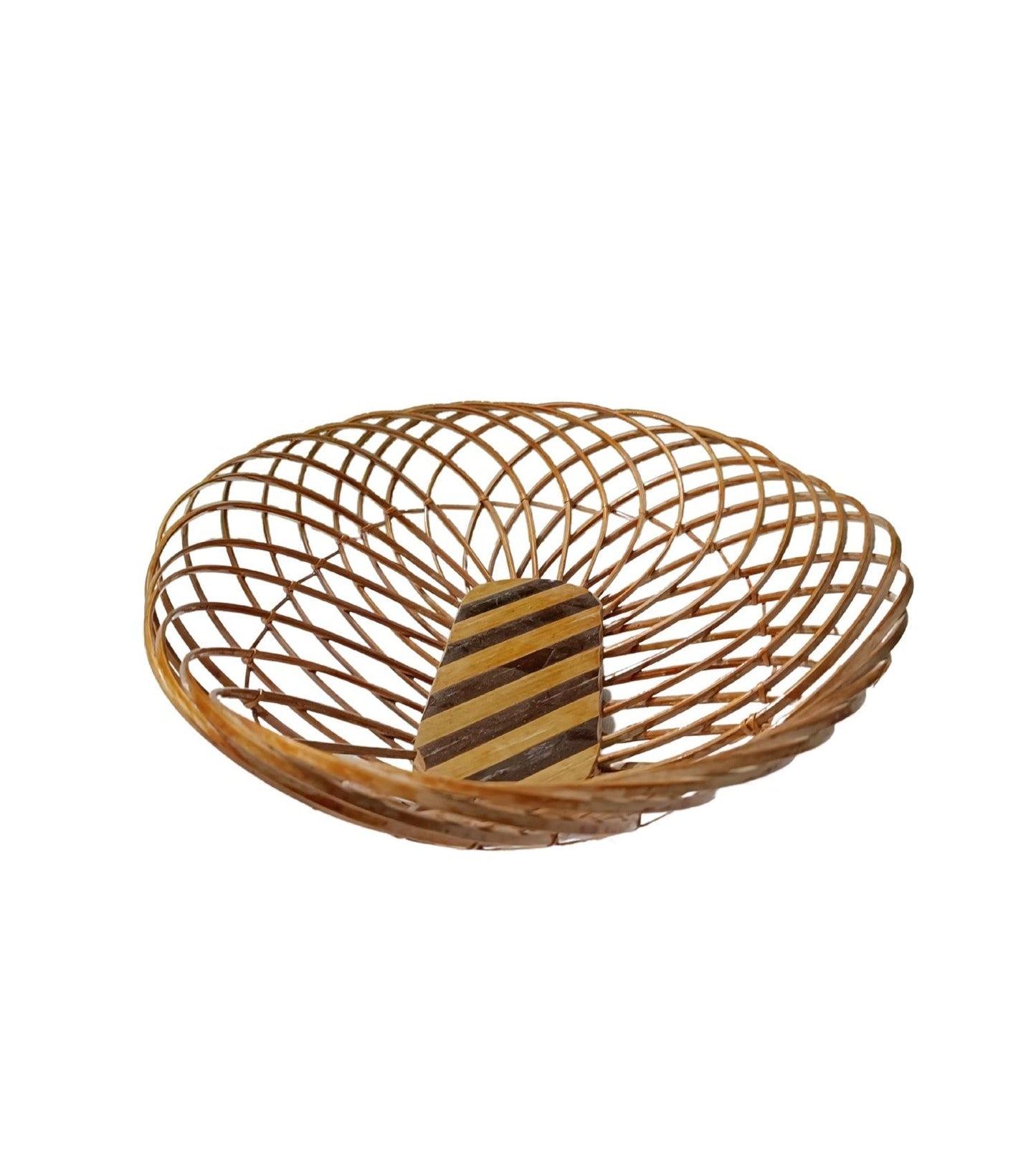 Bamboo oval Shape Flower Basket Best For Puja, Dining Table And Home Decoration, Fruit Basket - swadeshibamboo